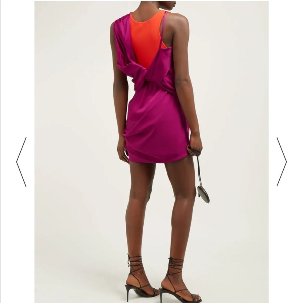 Atlein Color Block Wrap Dress Size 00 - Picture 2 of 11